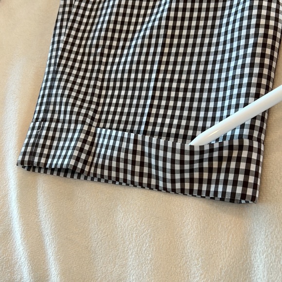 🎉Host Pick🎉 Talbots Brown and White Gingham Ankle Pants Size 8P - Picture 10 of 12